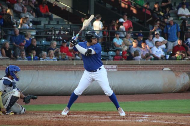 Evansville Otters at bat