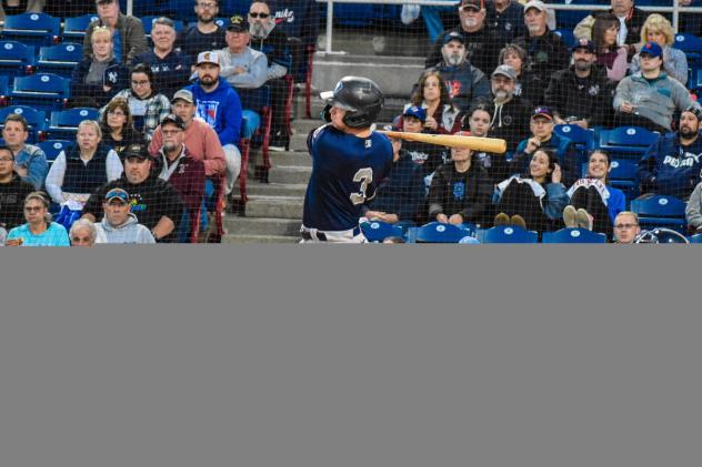 Somerset Patriots' Trey Sweeney at bat