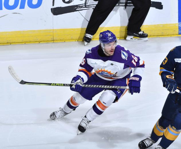 Forward Branden Makara with the Orlando Solar Bears