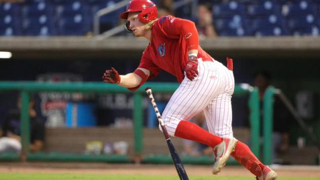 Jordan Viars of the Clearwater Threshers