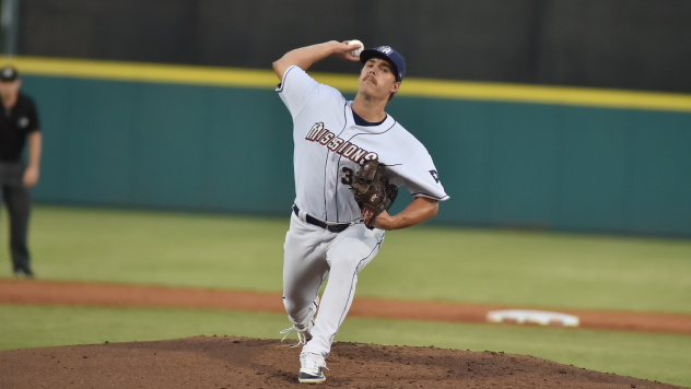 San Antonio Missions' Ryan Bergert on the mound