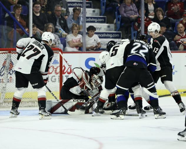 Vancouver Giants battle the Victoria Royals