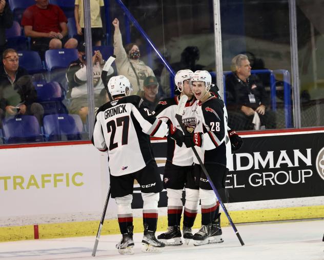 Vancouver Giants celebrate win