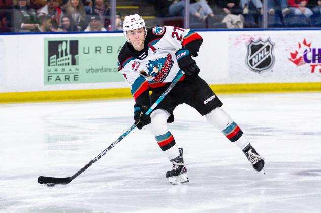 Kelowna Rockets defenceman Jackson DeSouza