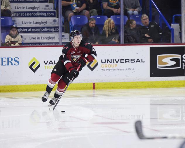 Vancouver Giants defenceman Mazden Leslie