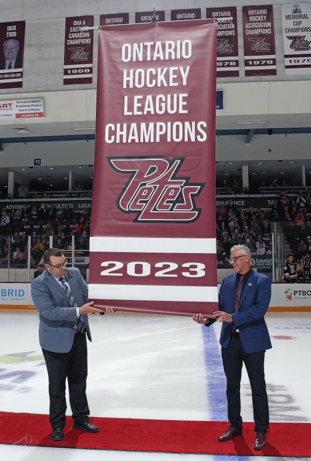 Peterborough Petes' OHL Champions Banner