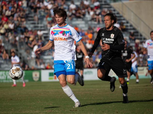 Las Vegas Lights' Alejandro Mitrano in action