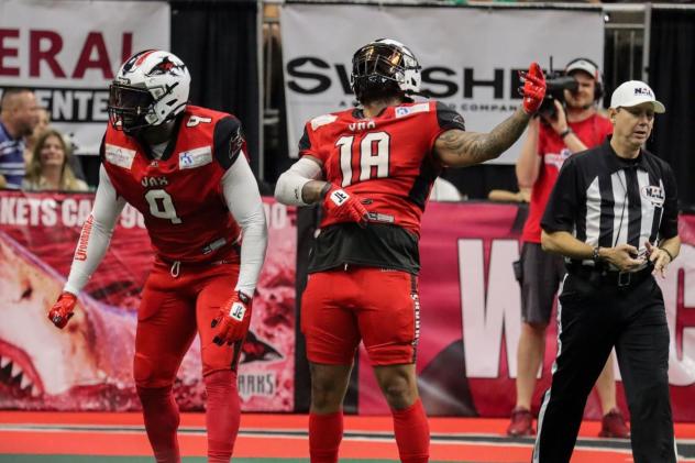 Jacksonville Sharks linebacker Anthony Johnson