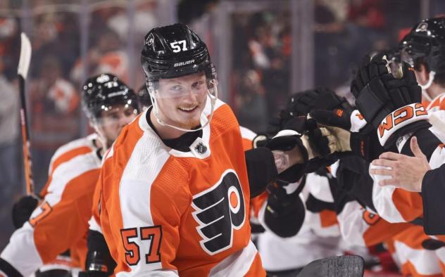 Forward Wade Allison with the Philadelphia Flyers