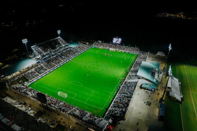 A record crowd at WakeMed Soccer Park for the North Carolina Courage game