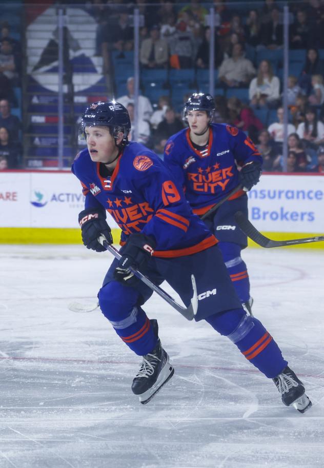 Kamloops Blazers left wing Andrew Thomson