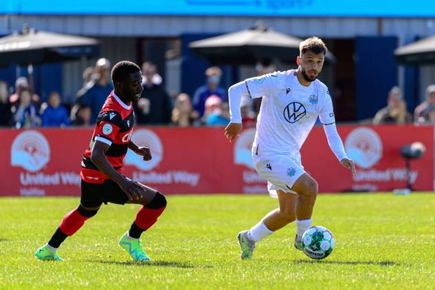 Halifax Wanderers midfielder Lorenzo Callegari