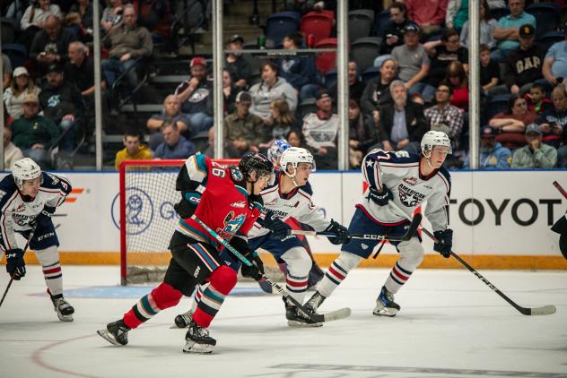 Kelowna Rockets battle the Tri-City Americans