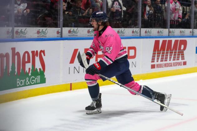 Saginaw Spirit's Nic Sima on game night