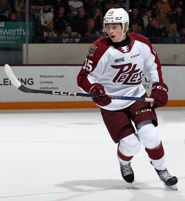 Peterborough Petes defenceman Carson Cameron