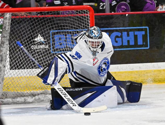 Wenatchee Wild goaltender Daniel Hauser