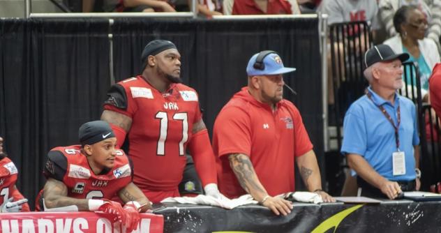 Jacksonville Sharks Offensive and Defensive Line Coach Clay Harrell