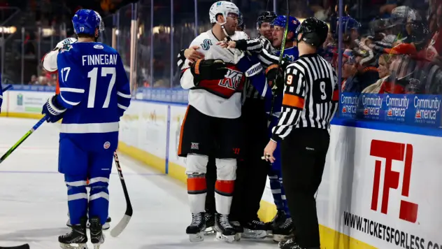 Wichita Thunder's Ryan Finnegan on the ice