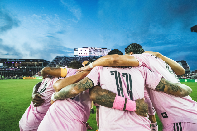 Inter Miami CF huddle