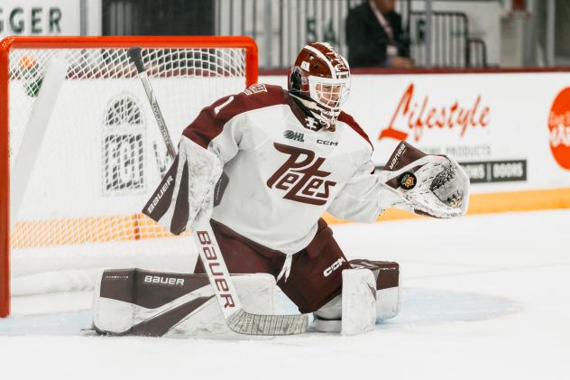 Peterborough Petes' Liam Sztuska on game night
