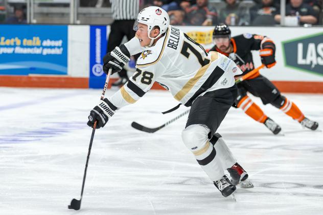 Wheeling Nailers' Isaac Belliveau in action