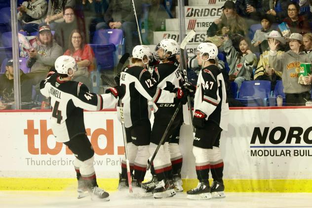 Vancouver Giants celebrate win