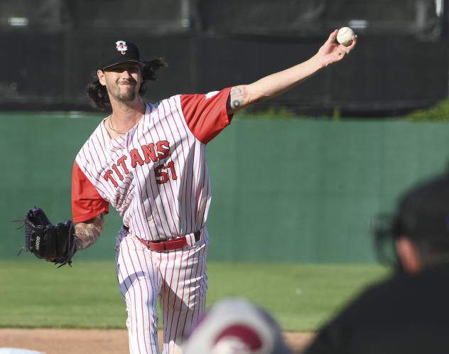 Ottawa Titans pitcher Grant Larson