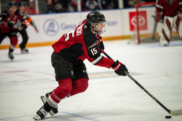 Vancouver Giants' Jaden Lipinski in action