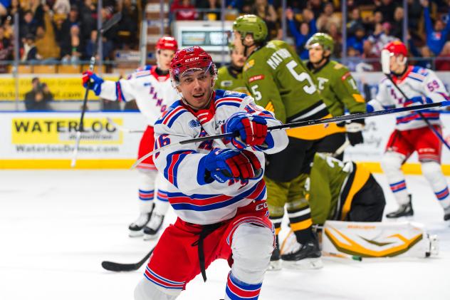 Kitchener Rangers' Carson Rehkopf on game night