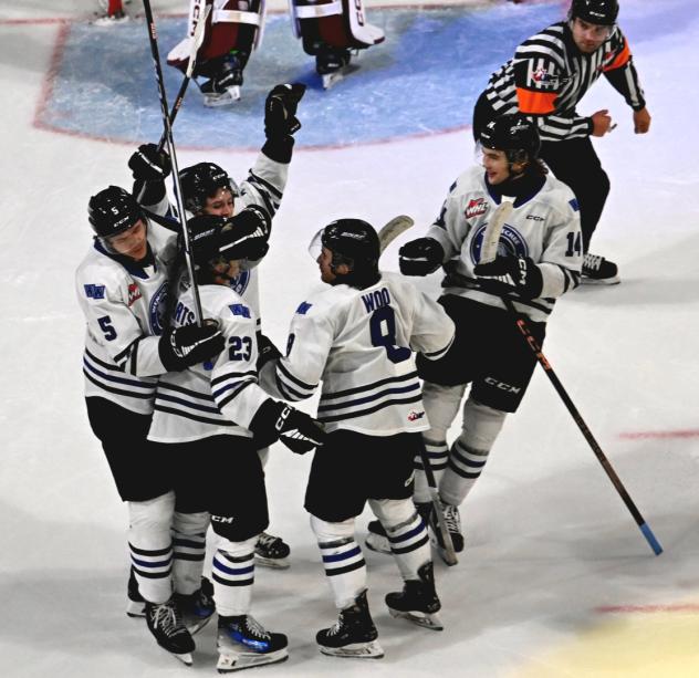 Wenatchee Wild celebrate win