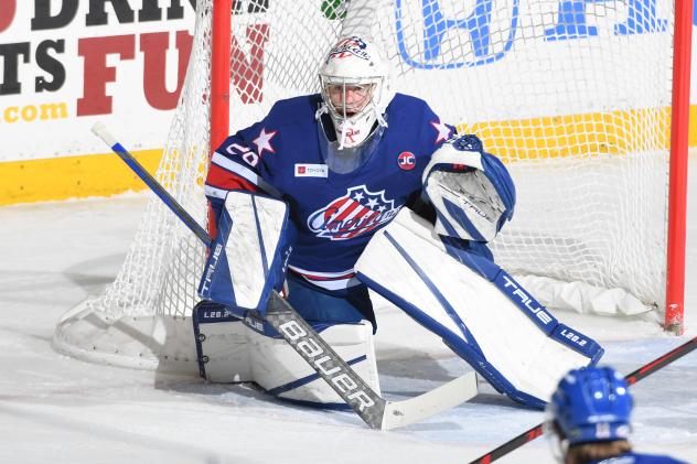 Goaltender Michael Houser with the Rochester Americans