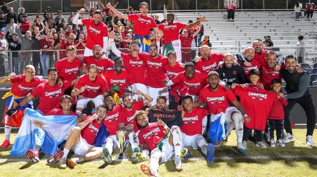 Phoenix Rising celebrate the Western Conference Championship