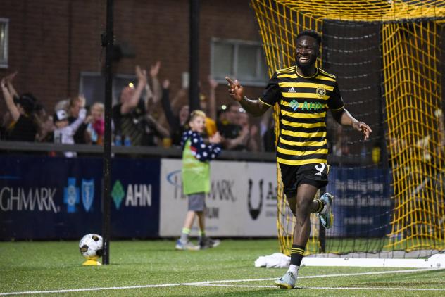Pittsburgh Riverhounds SC's Albert Dikwa