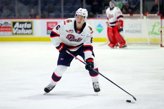 Defenceman Carter Herman with the Regina Pats