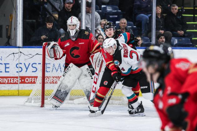 Kelowna Rockets' Dylan Wightman in action