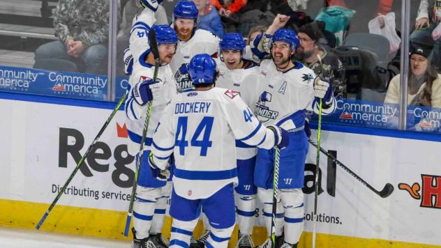 Wichita Thunder celebrates win