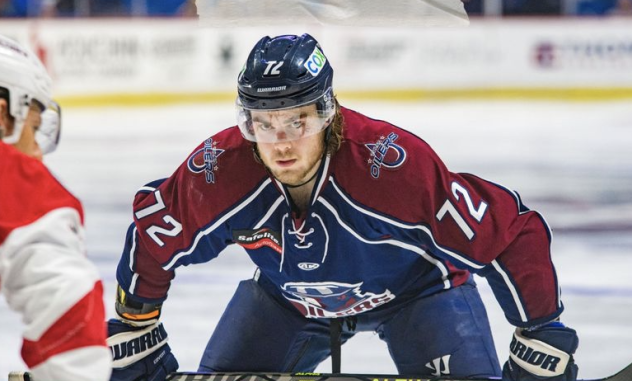 Forward Tag Bertuzzi with the Tulsa Oilers
