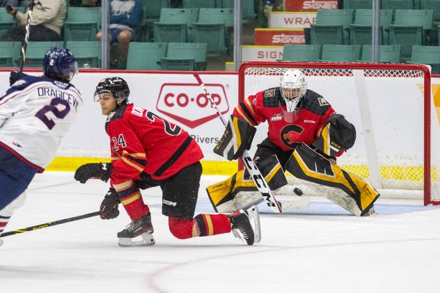 Goaltender Madden Mulawka with the Prince George Cougars