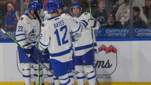 Wichita Thunder celebrate a goal