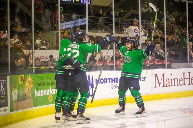 Maine Mariners celebrate