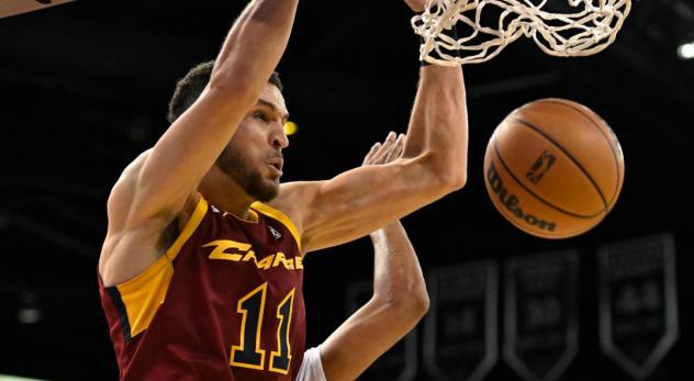 Pete Nance of the Cleveland Charge throws down a dunk