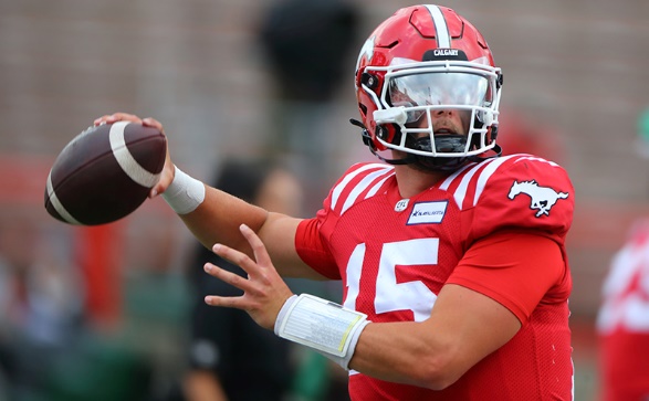 Calgary Stampeders quarterback Tommy Stevens