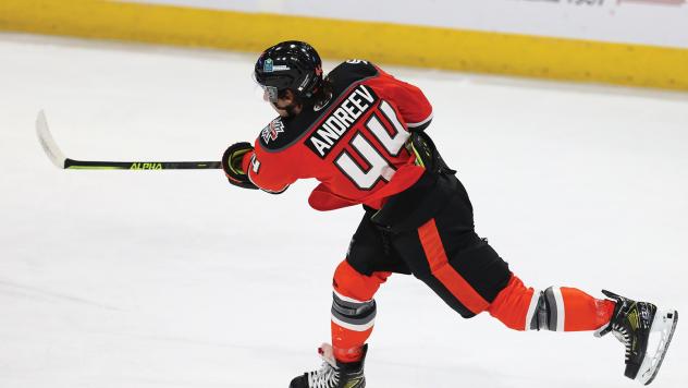 Kansas City Mavericks forward Max Andreev