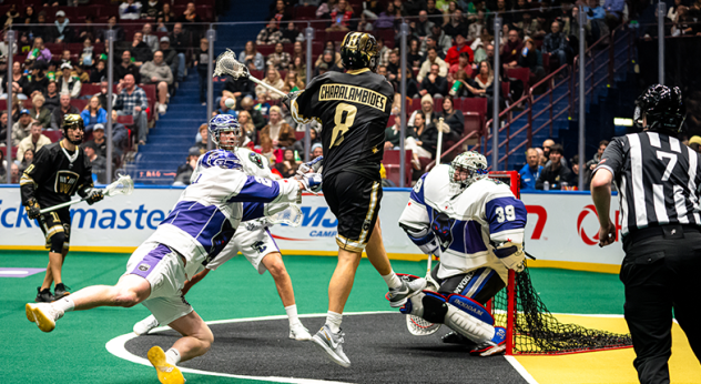 Vancouver Warriors' Adam Charalambides in action