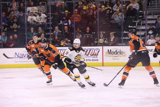 Lehigh Valley Phantoms battle the Providence Bruins