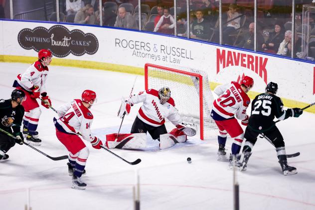 Allen Americans battle the Utah Grizzlies