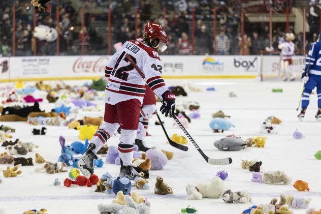 Rapid City Rush's Weiland Parrish on Teddy Toss game night