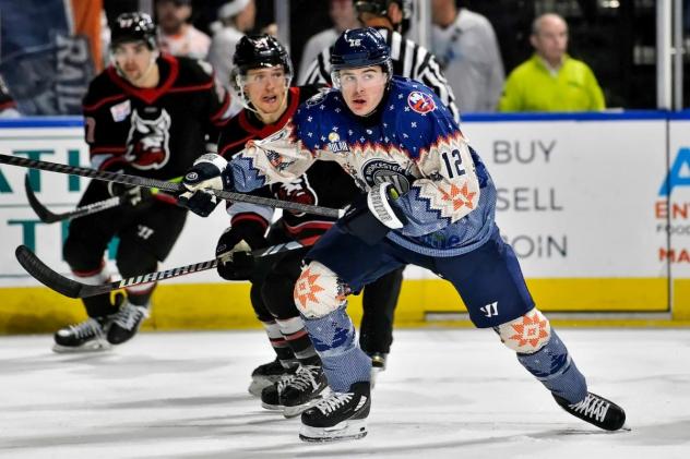 Worcester Railers' Joey Cipollone in action