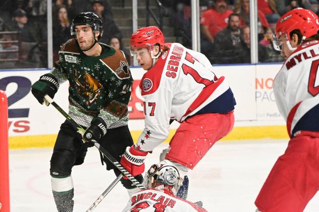 Allen Americans' Donovan Sebrango in action