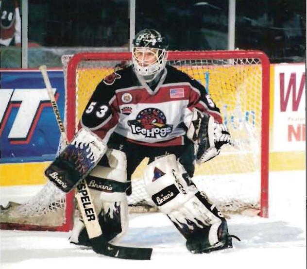 Former Rockford IceHogs goaltender J.F. Rivard